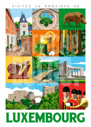 Affiche Province de Luxembourg