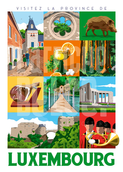 Affiche Province de Luxembourg