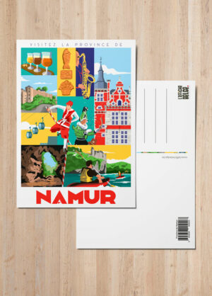 Carte postale province de namur